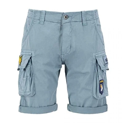 Abbildung von Alpha Industries Crew Short Patch für Herren Greyblue