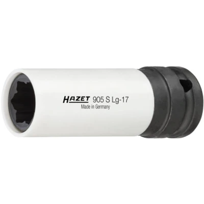 Abbildung von HAZET 905SLG 17 Kraft Stecknuss 86 mm 12,5 (1/2&quot;) Hybrid Sonderprofil (Mercedes Benz) kfzteile, kfzteile24, bandel online, bandel, atp autoteile,