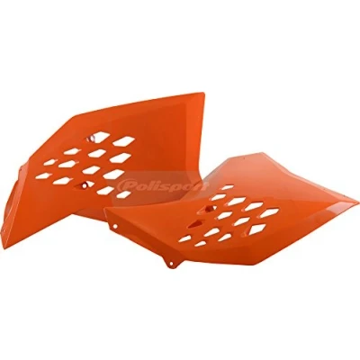 Abbildung von Kühlerabdeckung l + r orange Polisport 8428200002