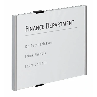 Abbildung von Durable Türschild A4 quer (Info Sign, 297 x 210 mm) metallic silber, 480723