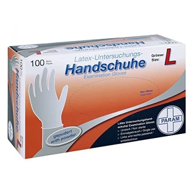 Abbildung von Handschuhe Einmal Latex gepudert L 100 St