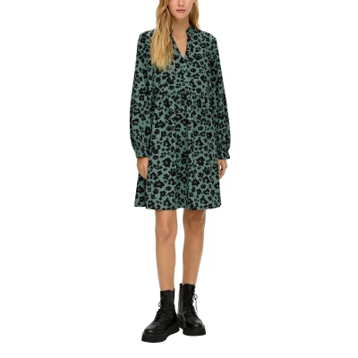Abbildung von QS Freizeitkleid, Damen, Größe: 42, Petrol