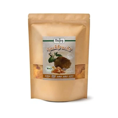 Abbildung von Biojoy BIO Jackfrucht (500 g), getrocknete und ungeschwefelte Jackfruit Stücke