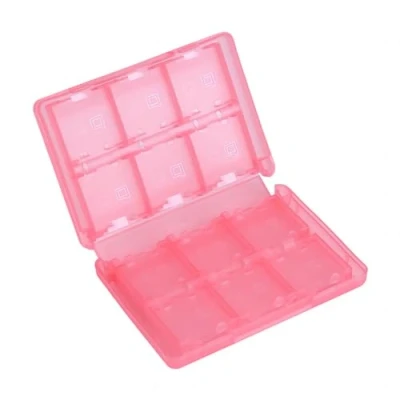 Abbildung von VIFER Game Card Aufbewahrungsbox 28 in 1 Spiel Speicherkartenetui Kunststoff Spiele Karten Box Aufbewahrungsetui für Nintendo 3DS DSL DSI LL (Rosa)
