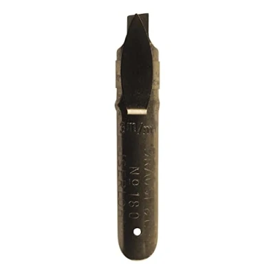 Abbildung von Brause 318530B Packung mit 3 Banzugfedern 3mm für Linkshänder, abgeschrägter Spitze und Reservoir die westliche Kalligrafie, ideal Kalligraphie, 1 Box