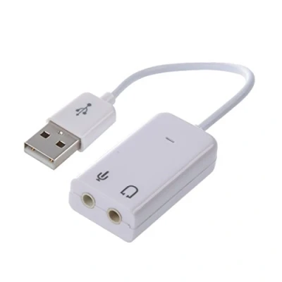 Abbildung von Oikabio 3,5 mm Mikrofon Kopfhoerer Buchse USB 2.0 Soundkarte Lautsprecher Audio Adapter