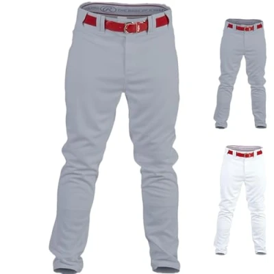 Abbildung von Rawlings PRO 150 Series Game/Practice Baseballhose, Erwachsene, paspeliert, volle Länge