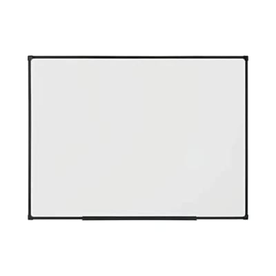 Abbildung von BoardsPlus Economy Magnetisches Whiteboard, 58 x 43 cm mit lackierter, trocken abwischbarer Stahloberfläche und Rahmen aus schwarzer Tech Legierung