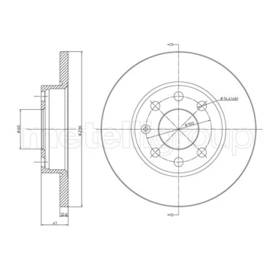 Abbildung von Bremsscheibe CIFAM 800 080