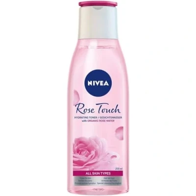 Abbildung von NIVEA Rose Touch Gesichtsfeuchtigkeitsspendende Tonikum mit organischem Rosenwasser 200ml