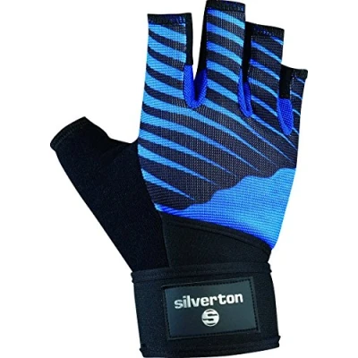 Abbildung von Silverton Erwachsene Handschuhe Cross Grip, schwarz/blau, L