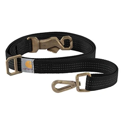 Abbildung von Carhartt Hundeleine, strapazierfähiges Nylongewebe, Schwarz, GröÃŸe S