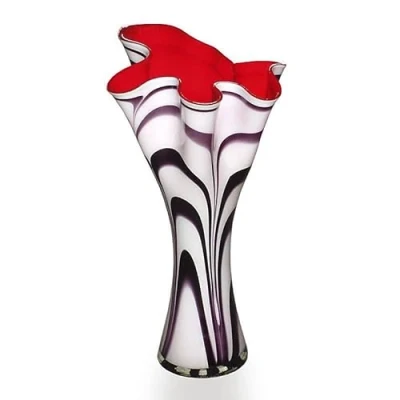 Abbildung von CRISTALICA Glasvase Jozy Zebra Art Queen 60cm Kristallglas Deko Hand Made