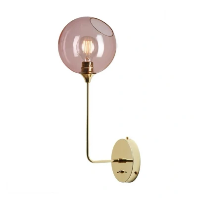 Abbildung von Wandleuchte Ballroom Long, rosa, Glas, mundgeblasen
