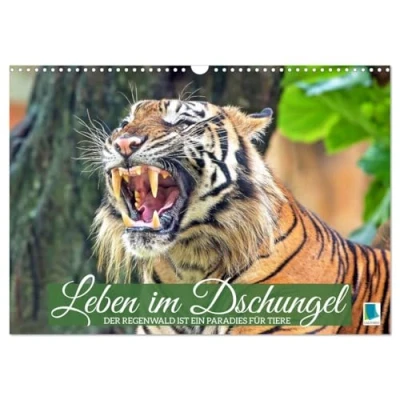 Abbildung von Leben im Dschungel: Der Regenwald ist ein Paradies für Tiere (Wandkalender 2025 DIN A3 quer), CALVENDO Monatskalender