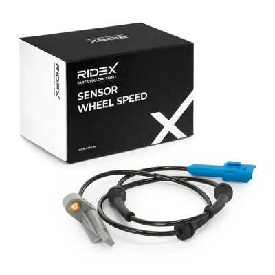 Abbildung von RIDEX 412W0069 ABS Sensor Hinterachse beidseitig Hallsensor 2 846 900 44,9 Blau PEUGEOT: 206 Schrägheck, SW, 206+ Schrägheck