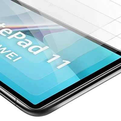 Abbildung von Cadorabo 3x Tablet Panzer Schutz Glas für Huawei MatePad 11 (10.95 Zoll) 3 Stück Schutzfolie in Ultra Klar Hüllen freundlich Gehärtetes (Tempered) Dipslayschutz Folie 9H Härte Anti Kratzer