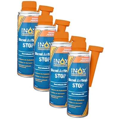 Abbildung von INOX® Diesel Anti Ruß Stop Additiv, 4 x 250ml Kraftstoffzusatz für KFZ Dieselmotoren verringert Rußbildung