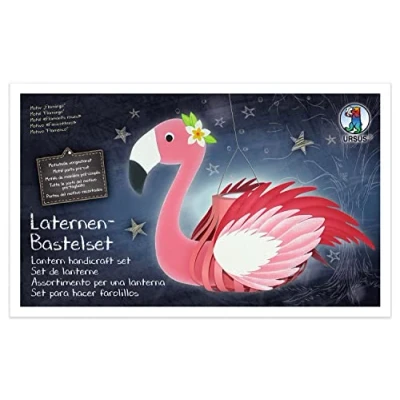 Abbildung von URSUS Papierlaterne Laternen Bastelset Flamingo