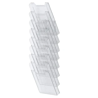 Abbildung von Exacompta 64858D Prospekthalter (DIN A4 hoch, 8 Fächer) 1 Stück transparent