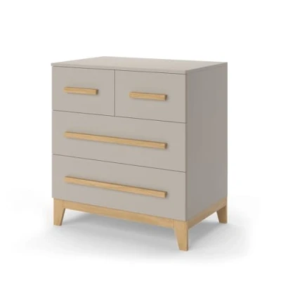 Abbildung von VitaliSpa Kommode Malia, Cashmere Eiche, 80 x 88 cm mit 4 Schubladen