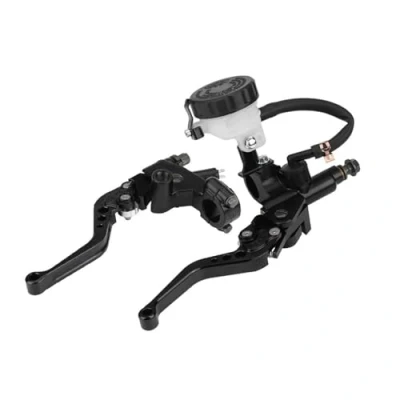 Abbildung von Broco Hauptbremszylinder vorne Motorrad, Universal 7/8 Zoll (22 mm) Bremse Motorrad Kupplung Hauptzylinder Set schwarz