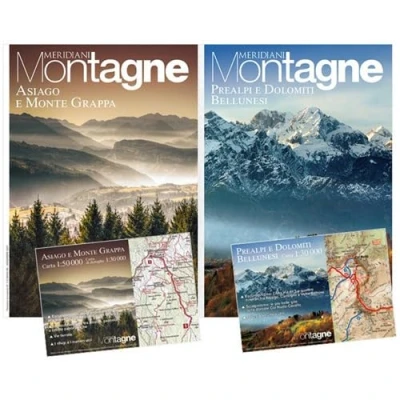 Abbildung von Asiago e Monte Grappa Prealpi Dolomiti bellunesi. Con 2 Carta geografica ripiegata (Meridiani montagne)