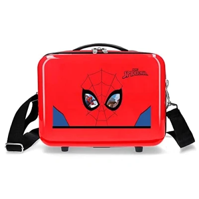 Abbildung von Marvel Spiderman Protector Anpassbarer Kulturbeutel mit rotem Schultergurt 29 x 21 15 cm starres ABS 9,14 l 0,6 kg