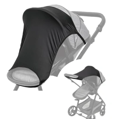Abbildung von Titanium baby Elastisches universal Sonnensegel, Sonnenschutz UV50+ für Kinderwagen und Buggys
