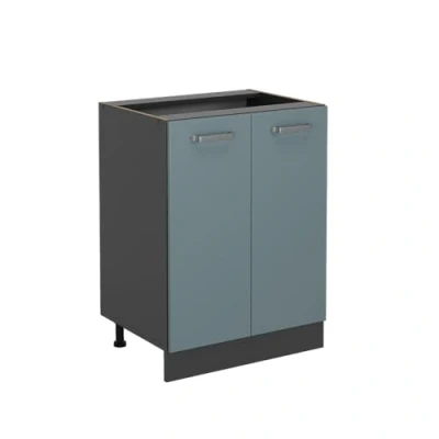 Abbildung von Vicco Unterschrank R Line, Blau Grau/Anthrazit, 60 cm ohne Arbeitsplatte
