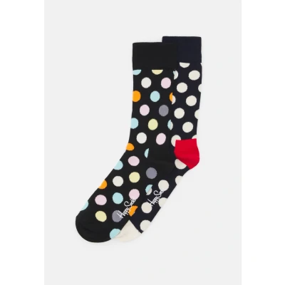 Abbildung von Happy Socks Classic BIG DOT Unisex 2 PACK Socken, Größe: 36 40, Black multi