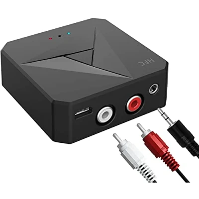 Abbildung von Bluetooth Adapter, NFC BT Adapter Audio Stereo Wireless V5.0 fähiges Streaming System Sender Empfänger für TV PC Autolautsprecher Kopfhörer