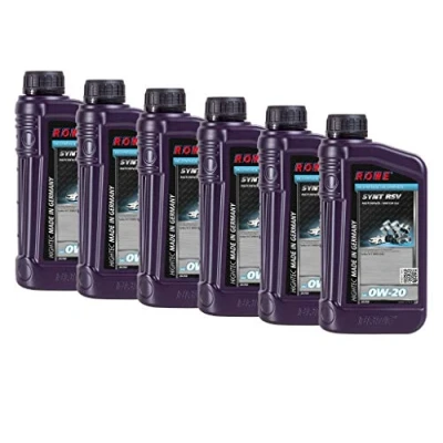 Abbildung von 6 (6x1L) Liter ROWE HIGHTEC SYNT RSV SAE 0W 20 Motoröl für VOLVO Made in Germany
