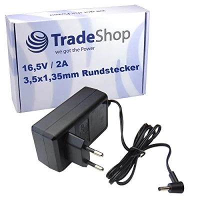 Abbildung von Trade Shop 16,5V 2A Netzteil Ladegerät Ladekabel Netzgerät kompatibel mit Google Home ersetzt W033R004H, W16 033N1A / Smart Speaker Lautsprecher