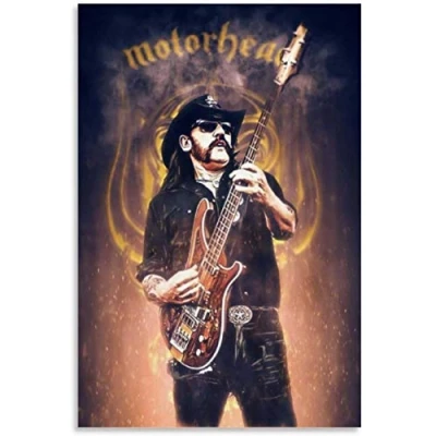 Abbildung von Poster und gedruckte 60x90cm Lemmy Motorhead dekoratives Wohnzimmer Schlafzimmer Leinwand Malerei Wandkunst Bilder Kein Rahmen