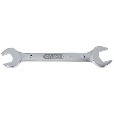 Abbildung von KS Tools 964.2210 EDELSTAHL Doppel Maulschlüssel, 17x19mm, abgewinkelt