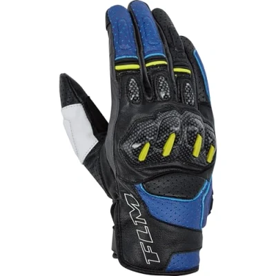 Abbildung von FLM Octane Lederhandschuh kurz blau 9 Herren