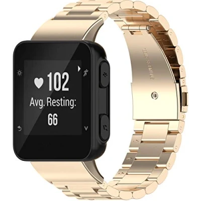 Abbildung von Shieranlee Metall Armbänder kompatibel mit Garmin Forerunner 35 Strap/Garmin Approach S10,Ersatz Edelstahl Armband für 35/Garmin S10 Golf Watch