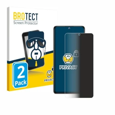 Abbildung von BROTECT (2 Stück Anti Spy Blickschutzfolie für Xiaomi Redmi Note 10 Privacy Screen Protector [Displayschutz Folie, Sichtschutz, Blaulichtfilter]
