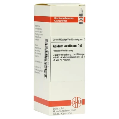 Abbildung von Acidum Oxalicum D 6 Dilution 20 ml
