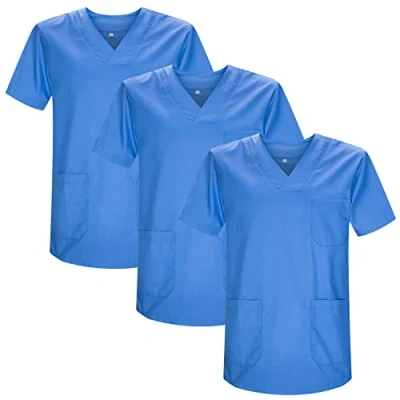 Abbildung von MISEMIYA Packung 3 STK. SANITÄRE CASACA Unisex Uniformen UNIFORM MEDIZINISCHE Ref. 817 * X Large, Hellblau 21