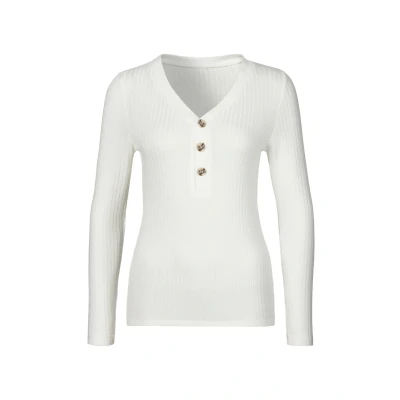 Abbildung von Lascana Langarm Langarmshirt, Damen, Größe: 48/50, Creme