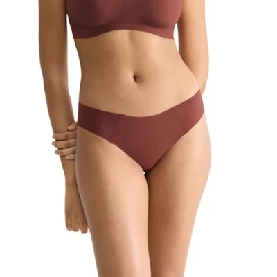 Abbildung von Sloggi TINY Tanga Slip, Damen, Größe: Small, Burnt henna