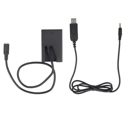 Abbildung von DC Kuppler + USB Adapter Set kompatibel mit Nikon EP 5 EN EL9