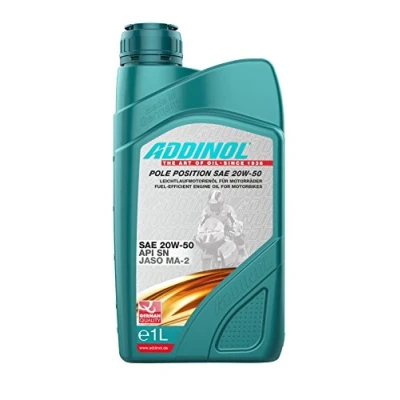 Abbildung von ADDINOL 4T Pole Position 20W 50, Motorenöl, vollsynthetisch, übertrifft Spezifikation JASO MA 2, 1