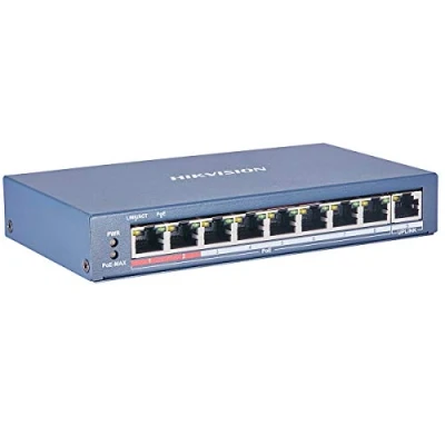 Abbildung von Hikvision 8 Poe 10/100m Unmanaged Switch +1 Uplink Port 100m 802.3af/at 2