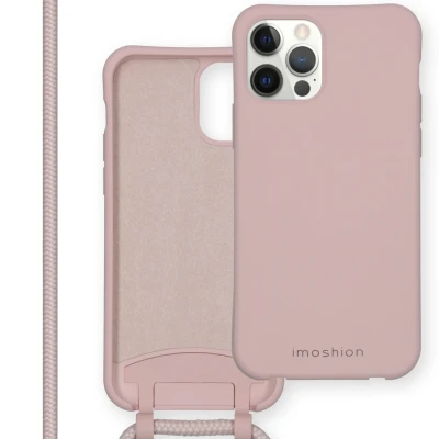 Abbildung von Apple iPhone 12 Hülle Silikon iMoshion Soft Case/Backcover Handyhülle Rosa