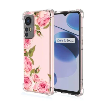 Abbildung von Topme Hülle für Xiaomi MI 12 Lite 6.55&quot;, Handyhülle aus Weichem TPU Silikon, Transparent, mit Gemaltem Muster Blumen 3