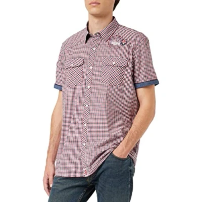 Abbildung von Lonsdale Hemd, Herren, Größe: Large, Navy/red/white