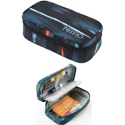 Abbildung von Nitro Schlamperbox XL Federmappe Acid Dawn blau rot